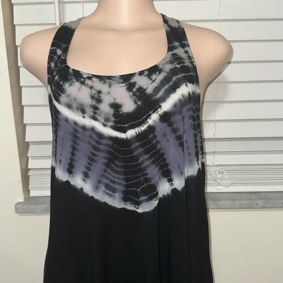Lucky Brand Swimwear Half Moon Tie Dye Cover-up woman dress tank size MEDIUM - Picture 3 of 8